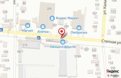 Магазин по продаже корейских салатов на Степной улице на карте