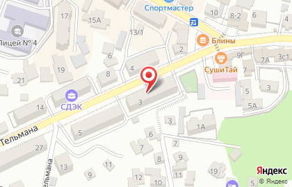 Салон красоты Комплимент на улице Тельмана на карте
