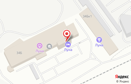 Гостиница Луна в Октябрьском районе на карте