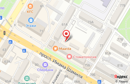 Продуктовый магазин в Махачкале на карте