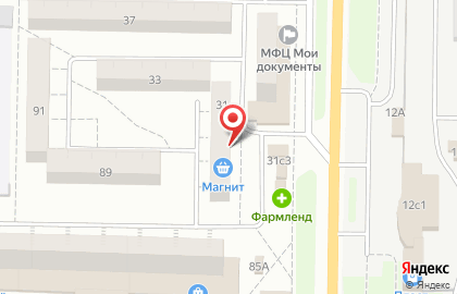 Магазин бытовой техники Белая техника в Комсомольском районе на карте