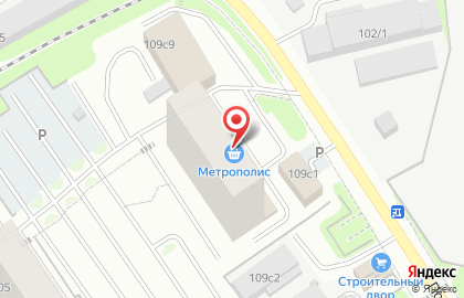 Супермаркет Метрополис на Полевой улице на карте