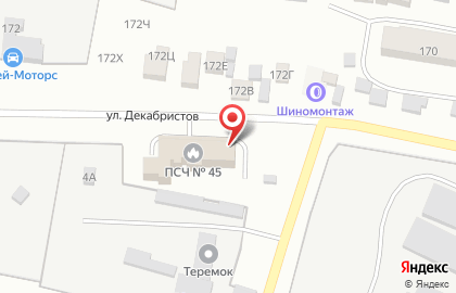 Пожарная часть пгт. Емельяново на карте