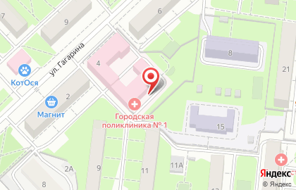 Государственная аптека Мособлмедсервис на улице Гагарина на карте