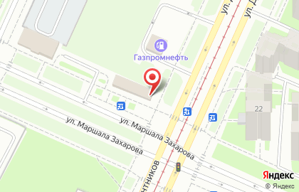 Зоомагазин Дюша на улице Маршала Захарова на карте