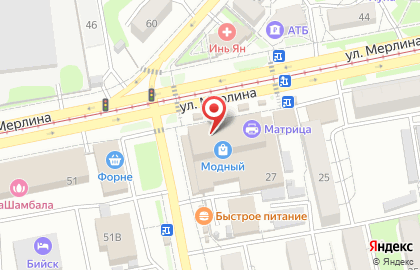 Магазин кондитерских изделий Золотой ключик на улице Петра Мерлина на карте