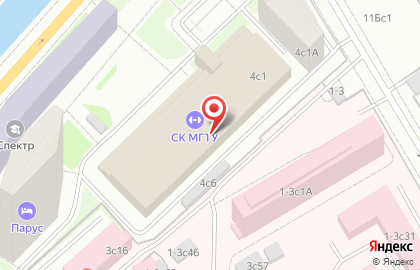 Детская школа плавания и водного поло Шторм на метро Лефортово на карте