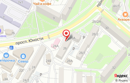 Магазин разливного пива на проспекте Юности на карте