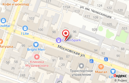 Медицинская клиника Госпитальер на Московской улице на карте