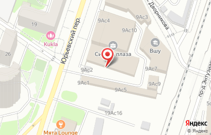 Перекресток на Авиамоторной на карте