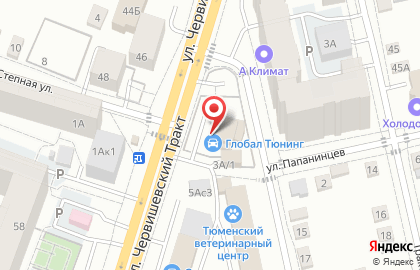 Мультибрендовый магазин и установочный центр Глобал Тюнинг на Червишевском тракте на карте