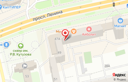 АзАрт на проспекте Ленина на карте