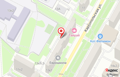 Ивановский текстиль на Каргопольской улице на карте