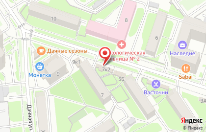 Киоск по продаже фруктов и овощей в Новосибирске на карте