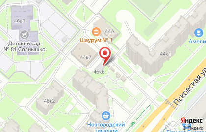 Киоск Новгородхлеб на Псковской улице, 46/4 киоск на карте