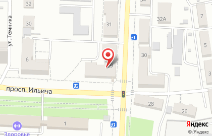Супермаркет Кировский на улице Ленина на карте