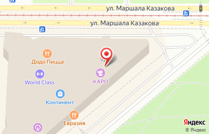 Кинотеатр КАРО 7 на Стачек в Санкт-Петербурге на карте