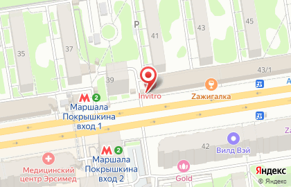 Магазин Фруктовый рай на Маршала Покрышкина на карте