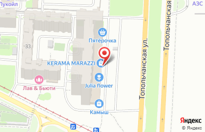 Салон керамической плитки и товаров для ванной комнаты Кеrama Marazzi в Ленинском районе на карте