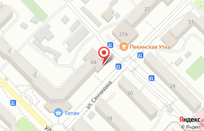 Газетный магазин в Советском районе на карте