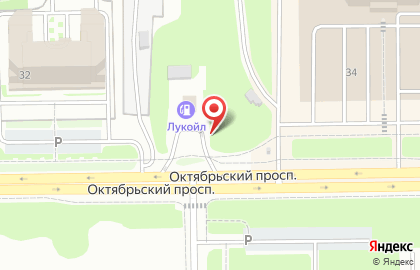 Автомойка на Октябрьском проспекте на карте