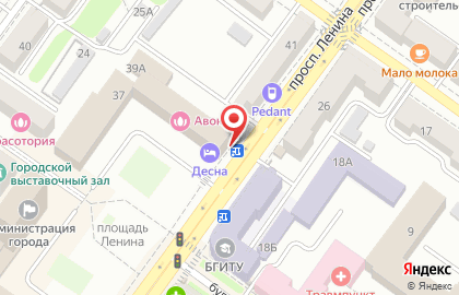 Кафе Бульвар на проспекте Ленина на карте