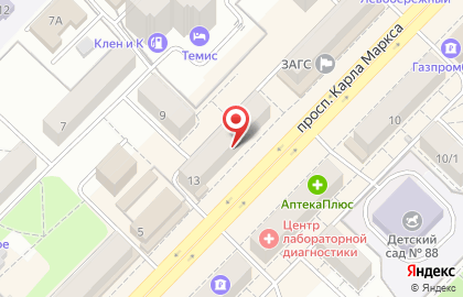 Бар Суши WOK на площади Карла Маркса на карте