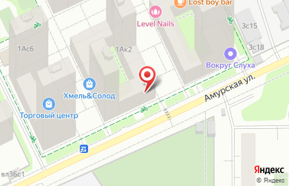 Билингвальный детский сад Kosmo Kids на Амурской улице на карте