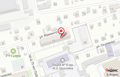 Мамонтова 15, ТСЖ на карте