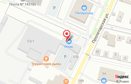 Шиномонтажная мастерская на Пролетарской улице на карте
