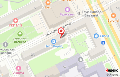 Спа салон Звезда на улице Глеба Успенского на карте