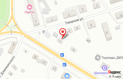 Кедр на Товарной улице на карте