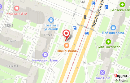 Магазин напитков, овощей и фруктов на карте