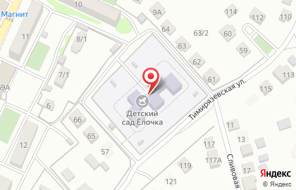 Детский сад Елочка в Краснослободске на карте