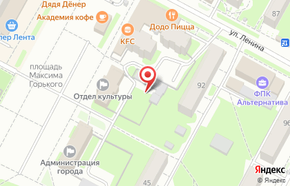 Автокомплекс на улице М.Горького на карте