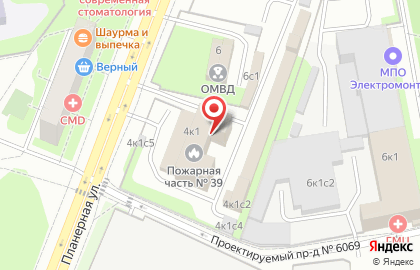 Пожарная часть №39 на карте