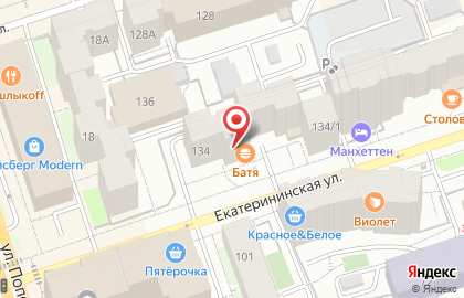 Магазин мебели МебельДом на Екатерининской улице на карте