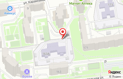 Автостоянка в Красноярске на карте