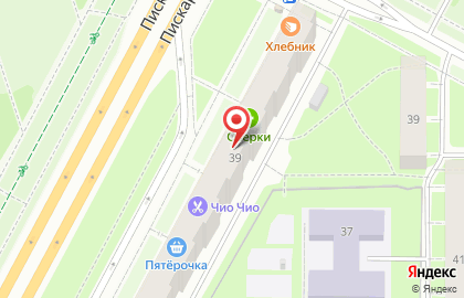 Супермаркет Дикси на Пискарёвском проспекте, 39 на карте