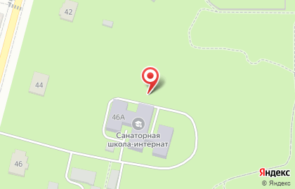 Железногорская санаторная школа-интернат на улице Горького на карте
