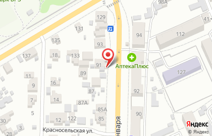 Магазин разливного пива 91 в Октябрьском районе на карте