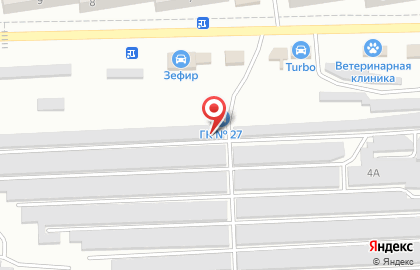 Гаражный кооператив №27 в Волгограде на карте
