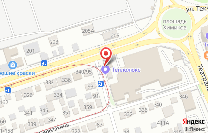 Теплолюкс на улице Текучева на карте