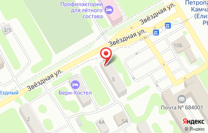 Гостиница Привокзальная в Петропавловске-Камчатском на карте
