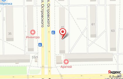 Магазин специализированной одежды Военная экипировка на улице Островского на карте
