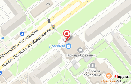 Продовольственный магазин Милка на проспекте Ленинского Комсомола на карте