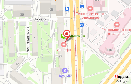Медицинская компания Инвитро на Свердловском проспекте на карте