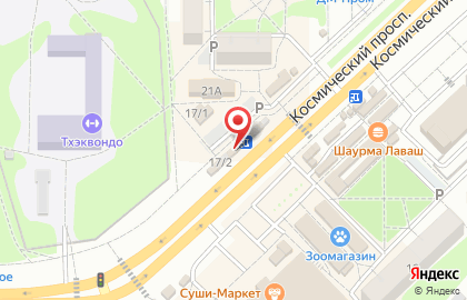 Салон связи Tele2 на Космическом проспекте, 17/4 на карте