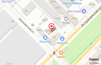 Ковровая прачечная на Шелковичной улице на карте