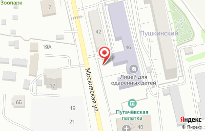 Строящиеся объекты Мордовпромстрой на Московской улице на карте